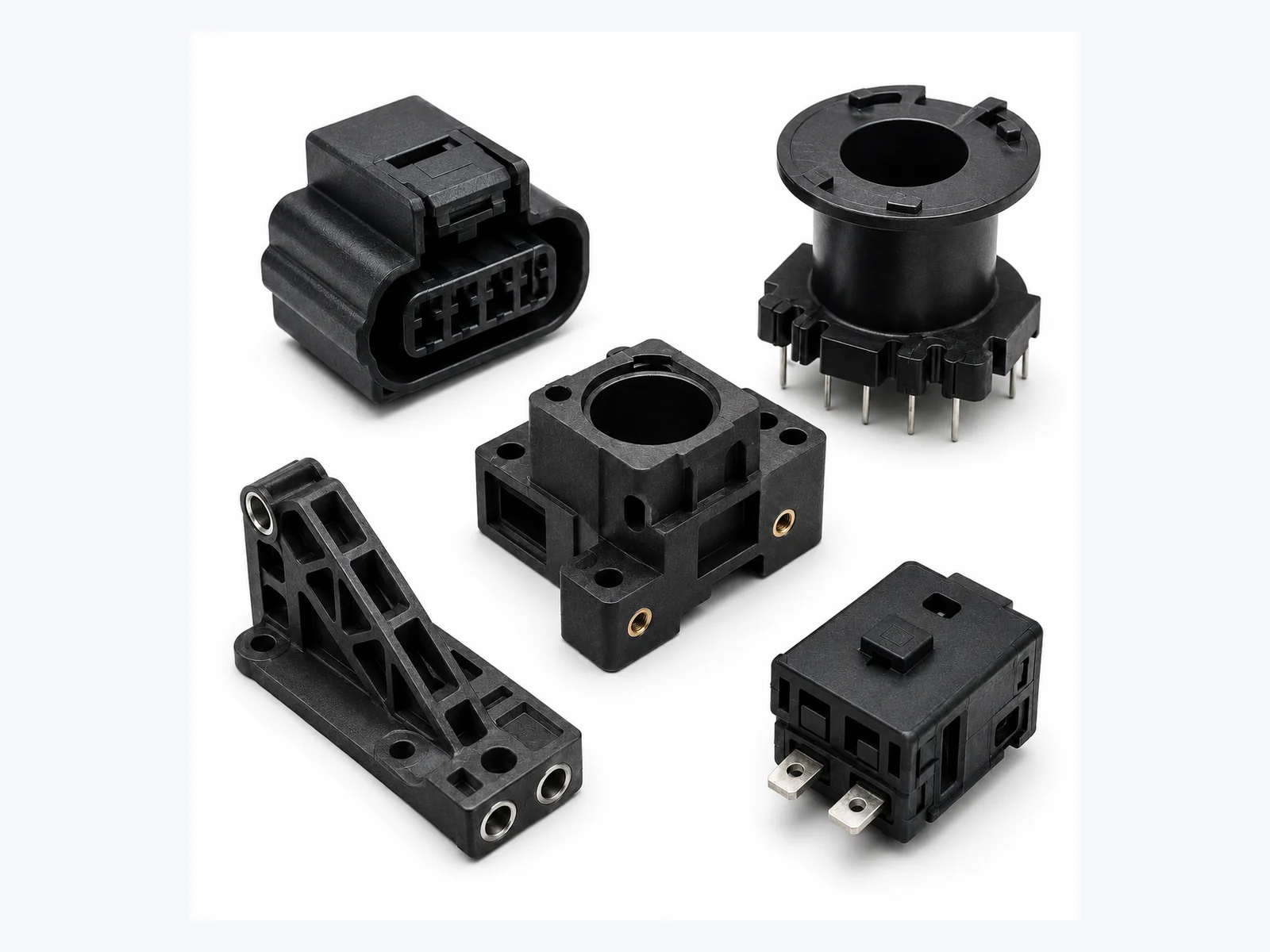 PPS CNC machined chemical resistant engineering plastic parts