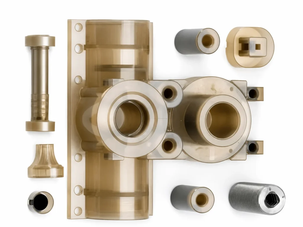 PAI Torlon CNC machined transparent high temperature plastic components