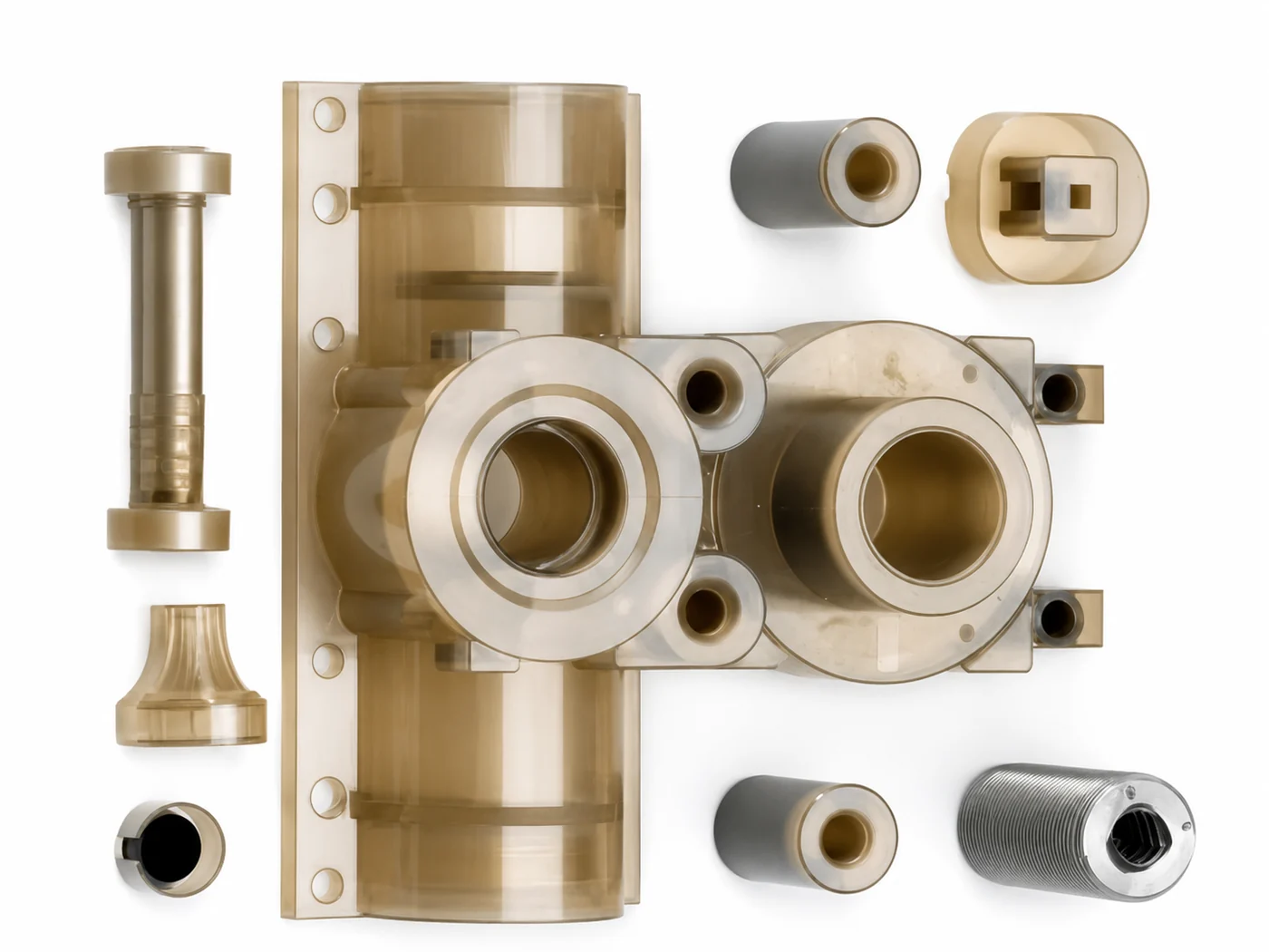 PAI Torlon CNC machined transparent high temperature plastic components