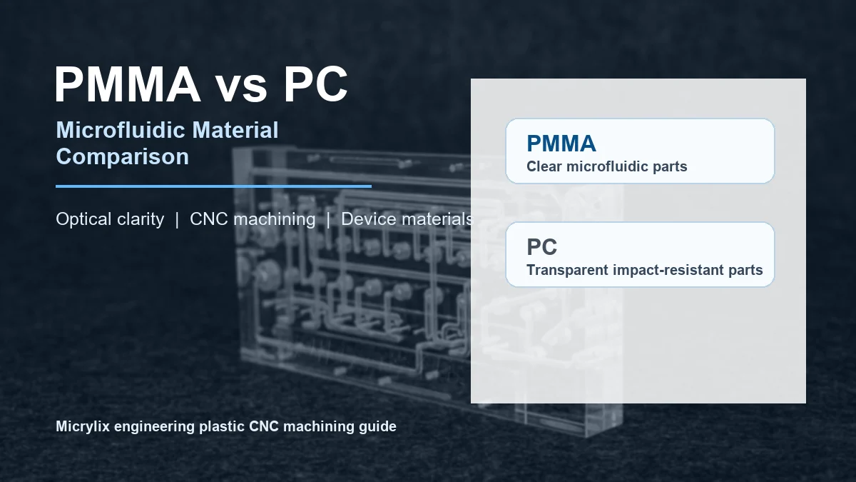 Acrylic PMMA and polycarbonate material comparison for CNC machined transparent parts