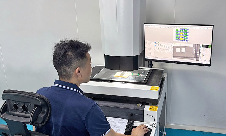 Dimensional inspection for PPO-GF20 microfluidic degassing chamber