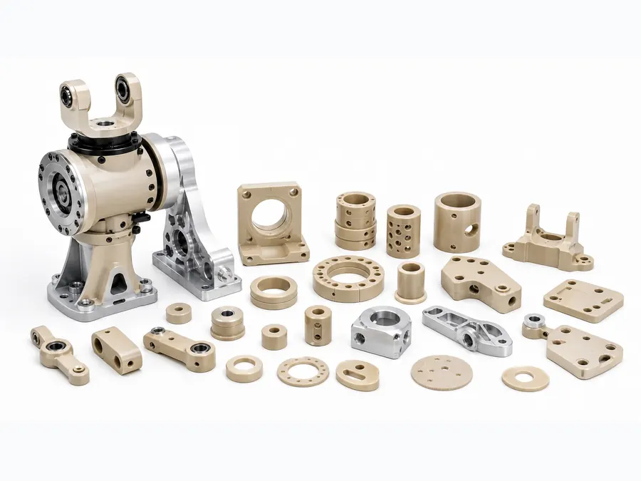 Custom CNC machined engineering plastic parts from drawings and CAD files